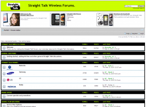 Apparently Straight Talk Has A Forum